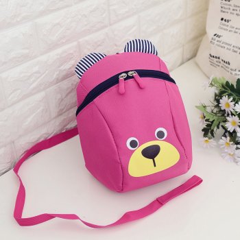 Kids Baby Backpack Satchel Bag "Bear", Pink