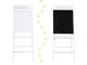 Children\'s Double-Sided Magnetic Drawing Board with Accessories (Crayons, Letters, Marker), White
