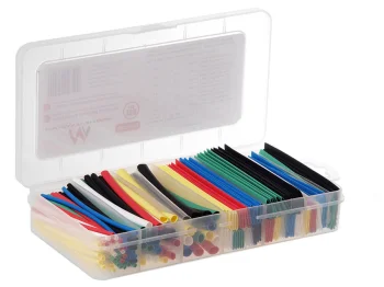 Heat Shrink Tubing Set Maclean MCTV-679, 95mm, 2-12mm, 196 pcs, 7 Colors