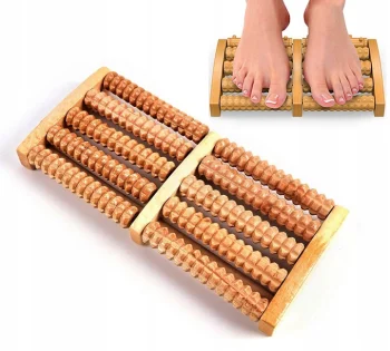 Traditional Wooden Foot Massager Roller 2x5