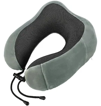Gray Travel Pillow