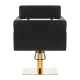 Gabbiano Toledo Hairdressing Chair, Black with Gold Base