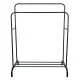 Large Double Clothing Rack with Shoe Shelf