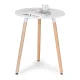 Modern Round Kitchen and Dining Table 60 cm ModernHome, Matte White