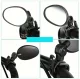 MTB Rearview Bike Mirrors Set of 2, Black