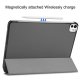 Apple iPad Pro 11\'\' (2024) (A2837 A2925) PU Leather Protective Tri-fold Book Case Cover, Gray