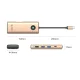 Orico PW11 8in1 USB-C Docking Station HDMI 4K VGA RJ45 PD 100W - Rose Gold