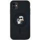 Karl Lagerfeld iPhone 11 / XR Case Silicone Karl & Choupette MagSafe, Black