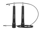 4Fizjo STANDARD+ Skipping Rope with Metal Bearings and Steel Cable, 300 cm, Black