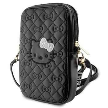 Hello Kitty Bag Quilted Bows Strap, Black