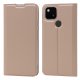 Google Pixel 5a 5G Magnetic PU Leather Phone Stand Card Slot Case Book Cover, Rose Gold