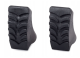 Skandināvu Staigāšanas Nūju Gumijas Uzgaļi, 2 gab., Melns | Nordic Walking Pole Stick Protectors Rubber Caps Pads,...