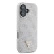 Guess Leather 4G Triangle Strass MagSafe case for iPhone 16 Plus - pink