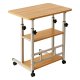 Adjustable Rolling Laptop Desk and Overbed Table with Wheels