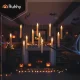 Ruhhy Hanging Floating LED Candles with Magic Wand Remote, 12 pcs, Warm White