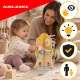 Kruzzel Wooden Educational Tree Toy for Toddlers 12M+, Multicolor