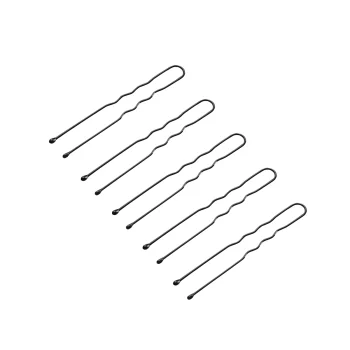Metal Hair Pins E-65, 300 pcs, 5 cm, Black