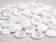 Hinged Screw Covers 100 pcs Snap Caps for Furniture Screws, White