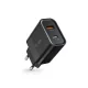 Tech-Protect C30W Wall Charger USB-C PD 30W / USB-A QC 3.0 - Black