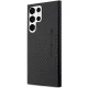 Samsung Galaxy S23 Ultra (SM-S918) AMG Carbon Stripe&Embossed Case Cover (AMHCS23LBLSCA), Black