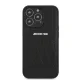 Mercedes iPhone 13 / 13 Pro Case Leather Curved Lines, Black