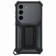 Samsung Galaxy S23 vāciņš Rugged Gadget Case ar gredzenu un statīvu, pelēks