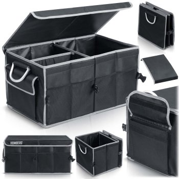 Foldable car trunk organizer with lid, Humberg HM-990