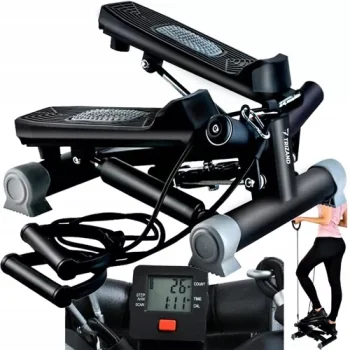 Stepper Fitness Exercise Machine with Rubber Resistance Bands Trizand 22776