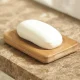 Bamboo Soap Dish with Drainage, Brown