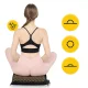 4FIZJO ECO Acupressure Mat with Pillow Set, Black and Gold