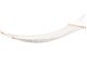 Woven Garden Hammock with Wooden Spreader Bars, 190x100 cm, 150 kg, White