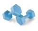 4Fizjo 677 Bitumen Dumbbells, 2 x 2 kg, Blue