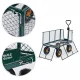 Garden transport cart 400 kg, opening sides, large pneumatic wheels, MultiGarden, green