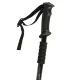 Folding Nordic Walking and Trekking Poles, 65-135 cm, 2 pcs, Black
