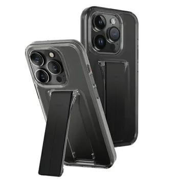 Uniq Heldro Mount case for iPhone 15 Pro 6.1" with stand, smoky