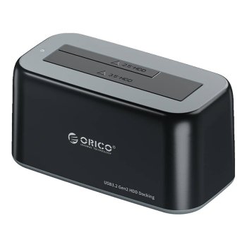 Orico docking station for 2.5 / 3.5\" HDD / SSD, 5Gbps, USB-C to USB-C/A (black)