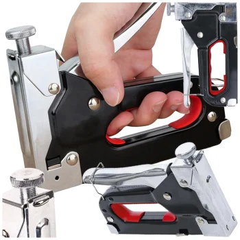 3-in-1 Heavy Duty Hand Staple Gun for 4-14mm Staples Metal