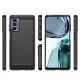 Case for Motorola Moto G62 5G Carbon Case, Flexible TPU, Black