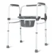 3-in-1 Height Adjustable Commode Toilet Chair
