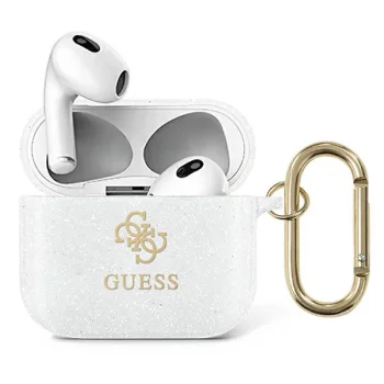 Guess Glitter Collection Case for Apple AirPods 3, Transparent