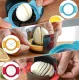 3-in-1 Egg Slicer with Stainless Steel Blades, Multicolored