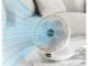 Wireless Foldable Desk Fan with Wall Mount, 3.7W