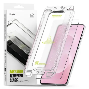 Ringke Easy Slide Tempered Glass for Samsung Galaxy S25 Edge (2-Pack)