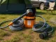 Portable Electric Camping Shower with USB Pump, Orange/Grey