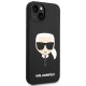 Karl Lagerfeld Silicone Karl\'s Head Case for iPhone 14 Plus, Black