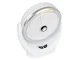 Wireless Desk Fan with LED Light and Rechargeable Battery, White/Silver
