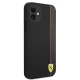 Ferrari iPhone 12 mini Case On Track Carbon Stripe, Black