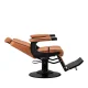 Barber Chair Gabbiano Visionerio Light Brown with Black Base