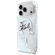 Karl Lagerfeld Liquid Glitter Karl Script Logo MagSafe Phone Case Cover iPhone 17 Pro Max - Clear