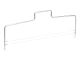 Wire Cake Slicer for Sponge Cakes, 2 Steel Wires, Silver